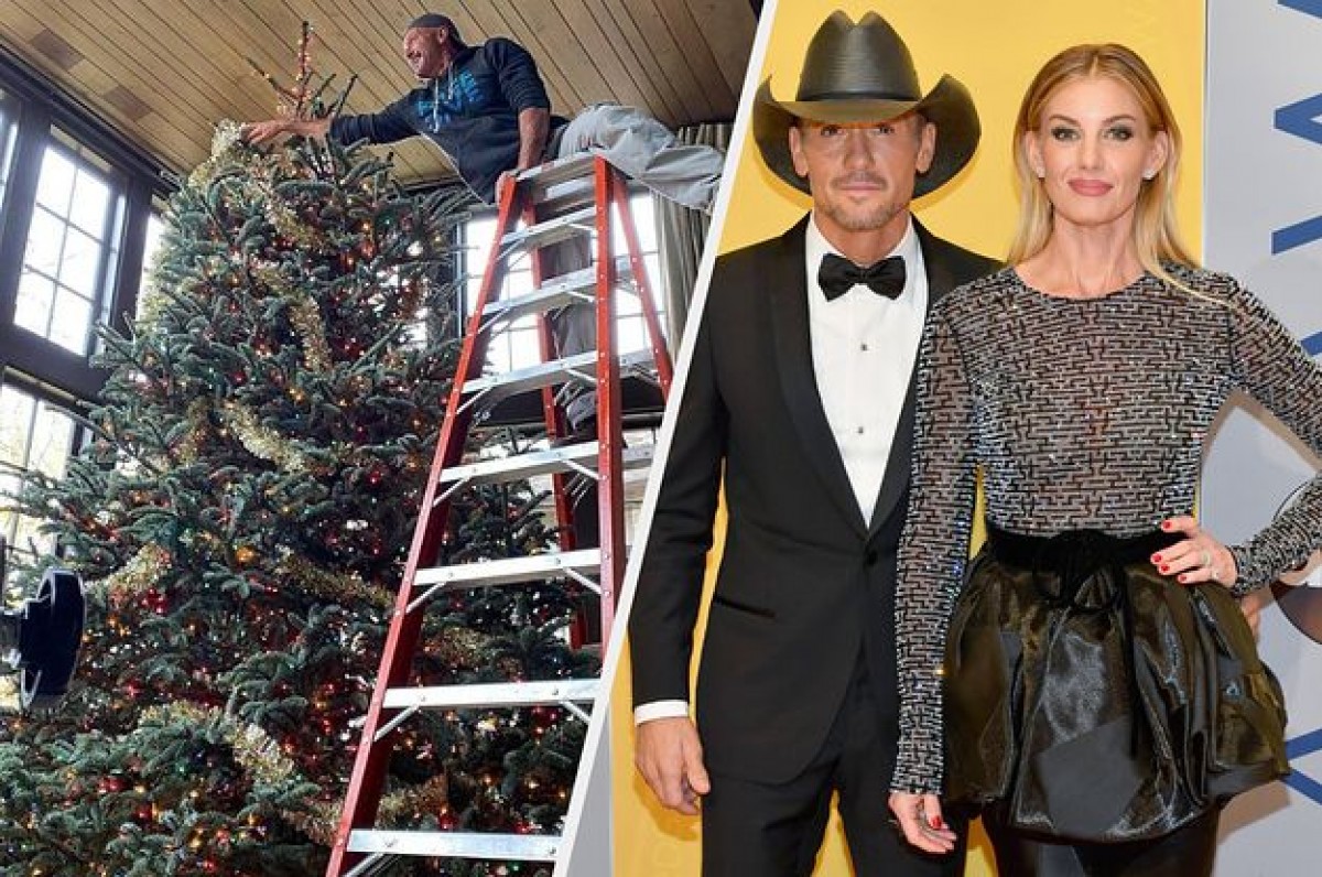 Wair Report - Tim Mcgraw And Faith Hill's Christmas Tree Is Taller Than Four Shaquille O'neals - Wair Networks